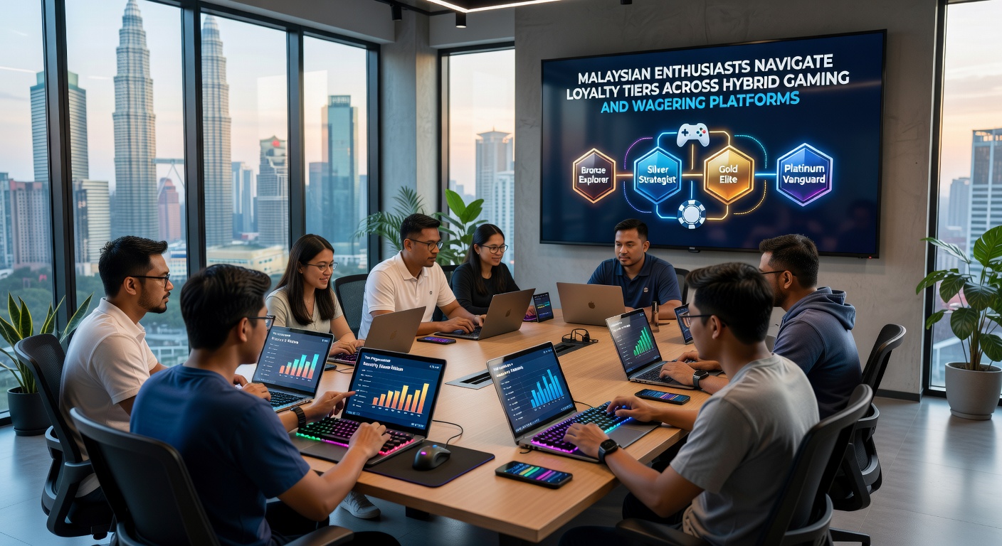 Malaysian players reviewing loyalty tier benefits on hybrid gaming and sports wagering platforms