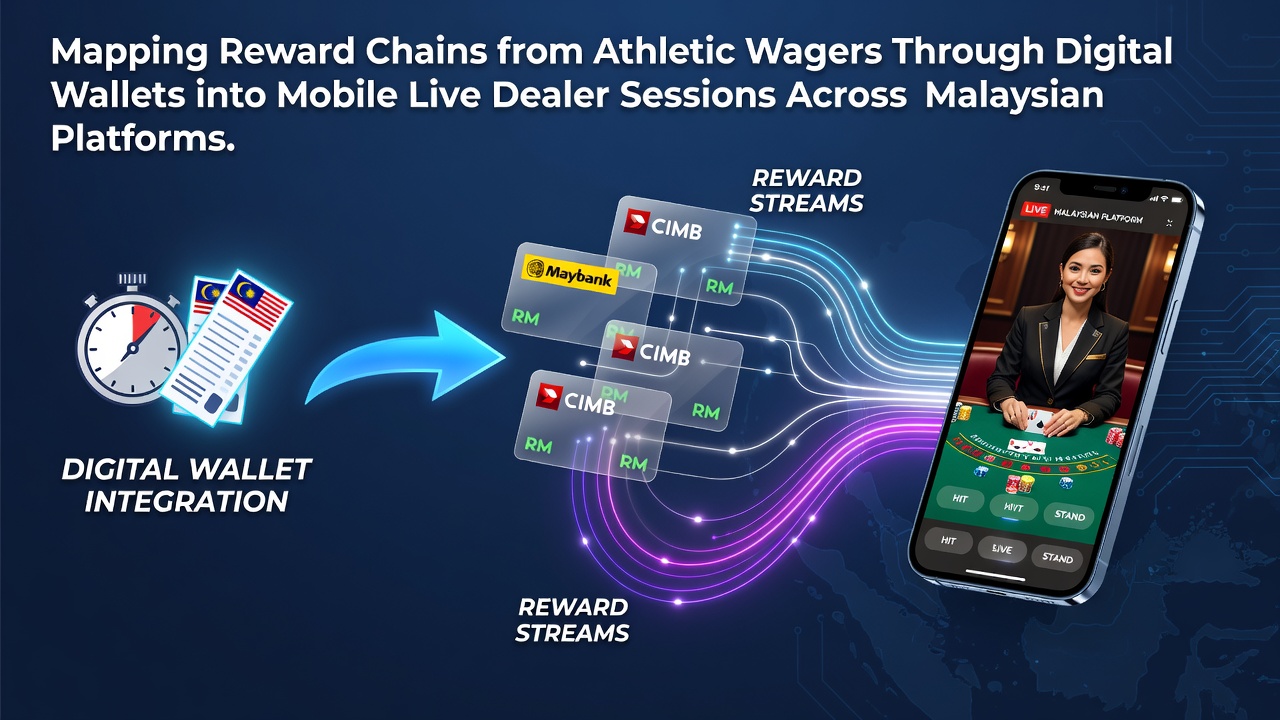 Digital wallet interface showing transfer of sports betting rewards to mobile gaming sessions on Malaysian platforms